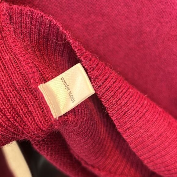 Peruvian connection ladies 100% alpaca knit v neck sweater small - Picture 5 of 6